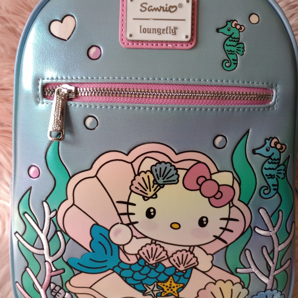 Loungefly Hello Kitty Mermaid Mini Backpack - Picture 3 of 7